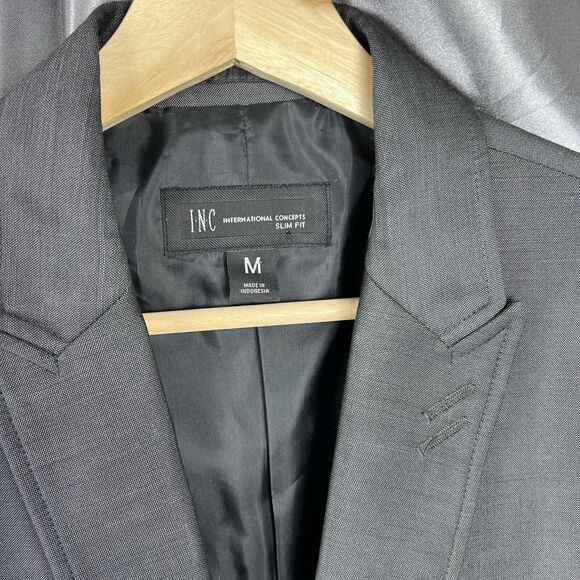 I.N.C.‎ International Concepts Men’s Suit Jacket Sz M Milan Slim Fit Blazer Coat - Picture 16 of 17